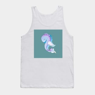 Cute sleepy fish. #design. Marine life concept. Tank Top